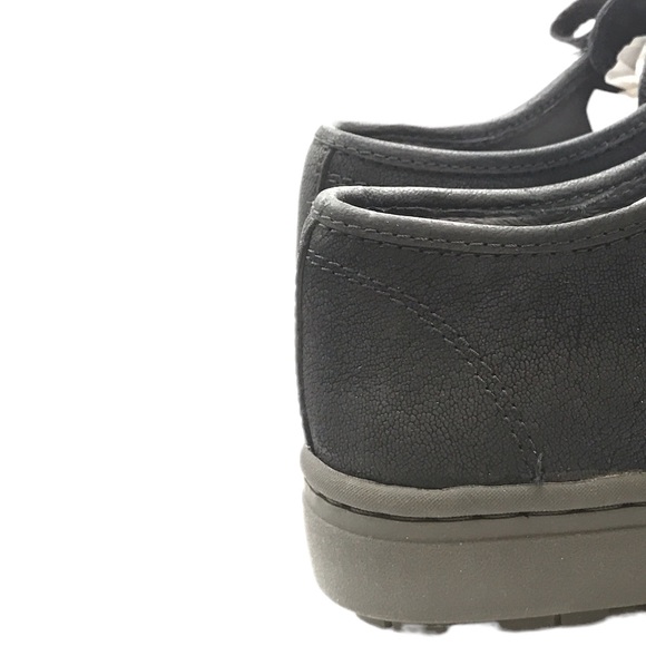 UGG BLACK STUDDED FUR LACE-UP Biker Chic LEATHER PLATFORM SHOES! SIZE 7! - Picture 12 of 14